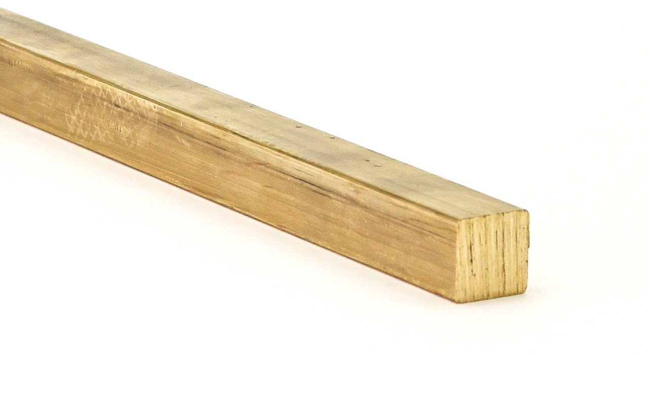 Brass square rods 80 x 80 mm CuZn39Pb3 (Ms58)