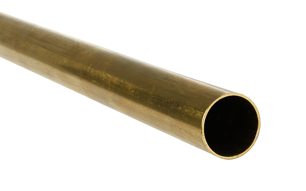 Brass round tubes 14 x 1 mm CuZn37, hard (MS63)